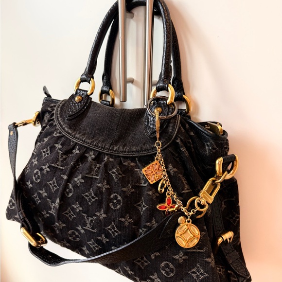 Louis Vuitton Black Denim Soft Speedy MM - Picture 2 of 4